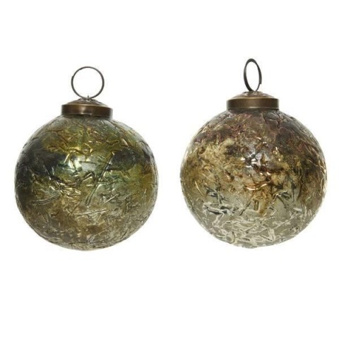SFERA VETRO CON RILIEVO D8 2CO